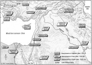 Table Of Nations Genesis 10 700 X 500 Study Daily Table Of Nations Map