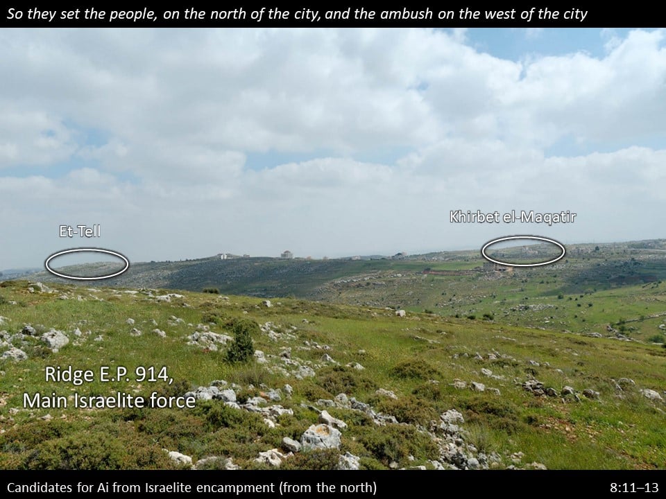 Joshua 8:11-13